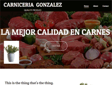 Tablet Screenshot of carniceriagonzalez.webstarts.com