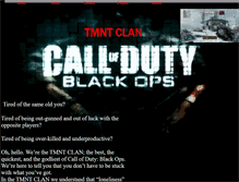 Tablet Screenshot of codtmntclan.webstarts.com