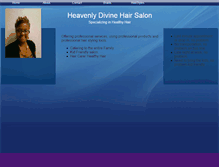 Tablet Screenshot of heavenlydivinehairsalon.webstarts.com