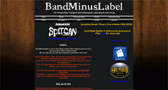 Desktop Screenshot of bandminuslabel.webstarts.com