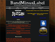 Tablet Screenshot of bandminuslabel.webstarts.com