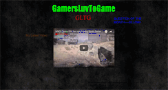 Desktop Screenshot of gamersluvtogame.webstarts.com