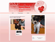 Tablet Screenshot of piperspuppypawsplace.webstarts.com