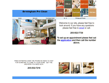 Tablet Screenshot of proclean.webstarts.com