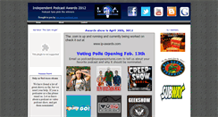 Desktop Screenshot of independentpodcastawards.webstarts.com