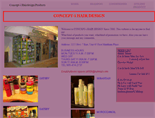 Tablet Screenshot of concept-ihairdesignproduct.webstarts.com