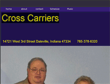 Tablet Screenshot of crosscarriers.webstarts.com