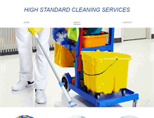 Tablet Screenshot of highstandardcleaningservices.webstarts.com