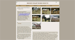 Desktop Screenshot of brokenheartshorserescue.webstarts.com
