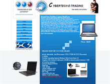 Tablet Screenshot of cybertechetrading.webstarts.com