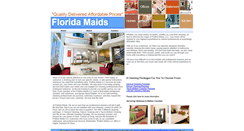 Desktop Screenshot of floridamaids.webstarts.com