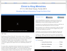 Tablet Screenshot of christiskingministries.webstarts.com