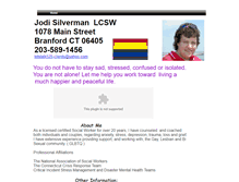 Tablet Screenshot of jodisilvermanlcsw.webstarts.com