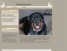 Tablet Screenshot of doublekrottweilers.webstarts.com