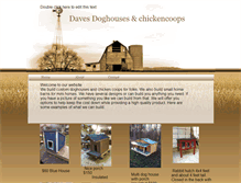 Tablet Screenshot of davesdoghousechickencoop.webstarts.com